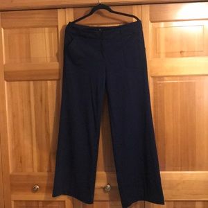 Navy blue slacks - cottony material, stretch